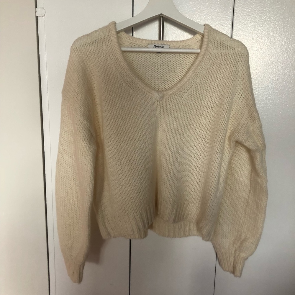 Cute Madewell White Sweater